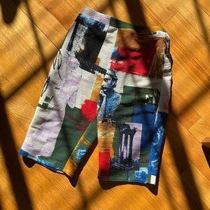 Urban Outfitters Avant Garde Ribbed Patterned Bike Shorts